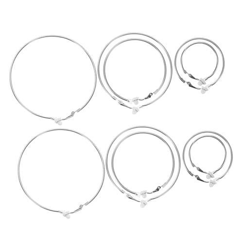 WRITWAA 5 Paare Exaggerated Runde Dangle Ohrringe Leichte Geometrische Statement Creolen Für Frauen Metallbeschichtete Große Kreisohrringe Für Partys Und Auftritte von WRITWAA