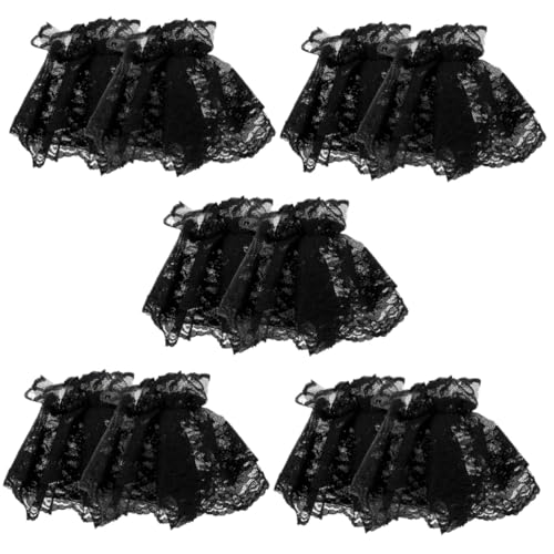 WRITWAA 5paare Lace Wedding Armstulpen Für Damen Elastische Spitzen-handgelenk-manschetten Lolita Kostümzubehör Elegante Fake Ärmel Für Hochzeit Und Partys von WRITWAA