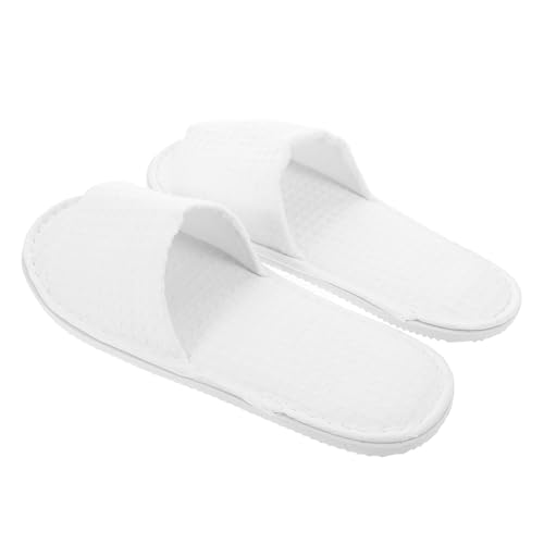 WRITWAA 5 Paare Weiche Hausschuhe für Gäste Waschbare Wiederverwendbare Slipper mit Offenem Zehenbereich für Hotel Spa und Unisex Hausschuhe für Komfortable Nutzung von WRITWAA