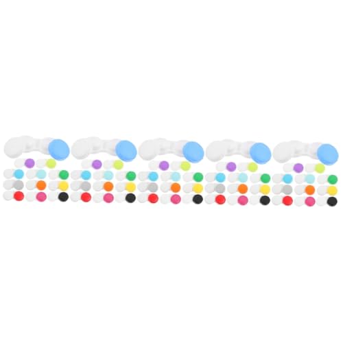 WRITWAA 5 Sätze Kontaktlinsenbehälter Kosmetikbehälter Bezaubernder Linsen Organizer Reise Linsenbehälter Organizer Etui Durchsichtiges Etui Kontaktlinsen Auge 12 Stück * 5 von WRITWAA