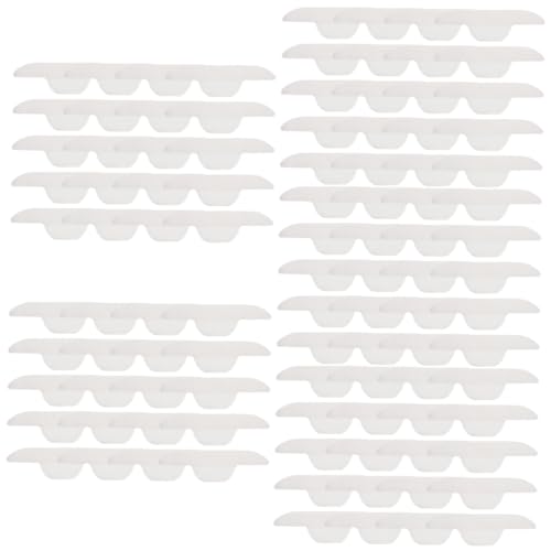 WRITWAA 5 Sätze Schweißabsorbierende Aufkleber Schweißfänger Anti Sweat Schwitzen Kragen-schweiß-pad Hemd Unsichtbarer Aufkleber Schweißabsorbierender Patch Am Kragen Pe-folie 20 Stück * 5 von WRITWAA