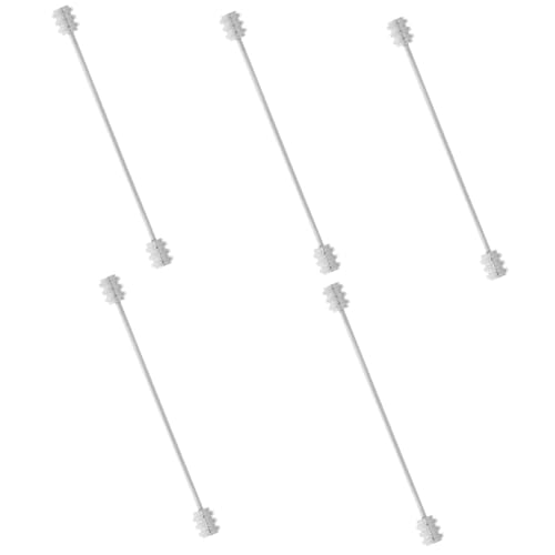 WRITWAA 5 Stück Herren Krawattennadel mit Kragenstift Minimalistischer Anzug Pin Spiralförmigem Verschluss für Anlässe und Alltag Silberne Krawattenklammer für Stilvolle Looks von WRITWAA