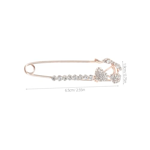 WRITWAA 5 Stück Luxuriöse Broschen Pins mit Glanz und Perlen Sichere Anstecknadeln für Kleidung Vielseitig als Schal Hutclip Edle Damenbrosche für Festliche Outfits und Hochzeiten von WRITWAA