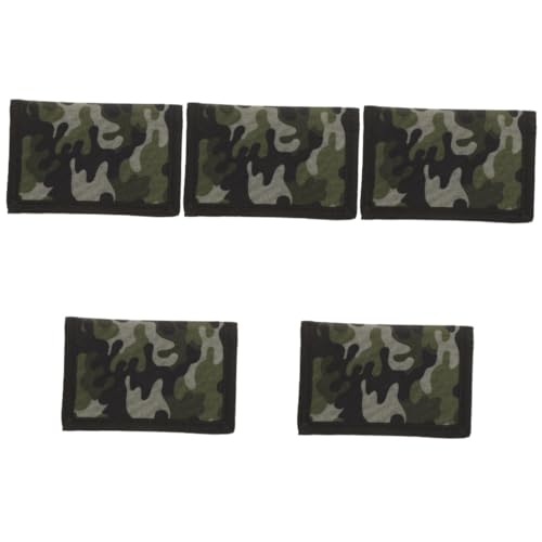 WRITWAA 5stücke Klein Und Praktisch Camouflage Geldbörse Für Herren Multifunktionales Kartenetui Robustes Für Reisen Und Alltag Kompakt Leicht Und Sicher Für Münzen Karten Und von WRITWAA