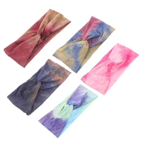 WRITWAA 5stücke Atmungsaktive Stirnbänder Criss Cross Für Frauen Elastisch Schnell Wasser Absorbierend Sport Stirnband Zubehör Für Yoga Laufen Training von WRITWAA