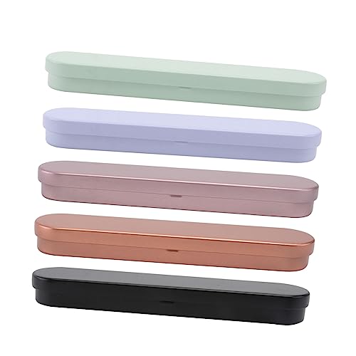 WRITWAA 5 Stück Teiliges Aufbewahrungsbox für Wimpernverlängerung Pinzetten Praktischer Tragbarer Organizer Mehreren Farben Roségold mit Ausgezeichnetem Schutz und Einfachem Zugriff von WRITWAA