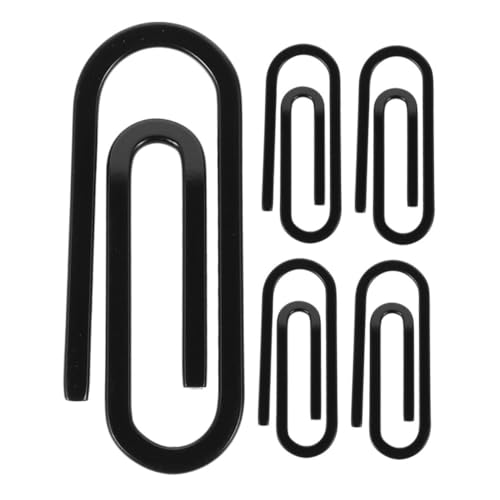 WRITWAA 5 Stück Teiliges Edelstahl Geldklammern Cash Clip Kartenhalter Minimalistisch Leicht und Robust Für Geldbörse Büro und Alltag Schwarz von WRITWAA