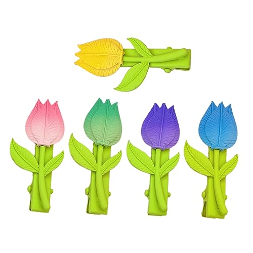 WRITWAA 5 Stück Tulip Haarklammern Teiliges Rutschfeste Haarspangen für Damen und Haarclips für Festliche Anlässe Haarstyling Zubehör Multifunktional von WRITWAA