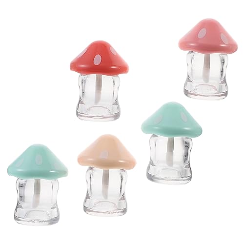 WRITWAA 5stücke Pilz Lip Gloss Behälter Leere Lippenbalsam-herstellung Kit Lippenbalsam-rohre von WRITWAA