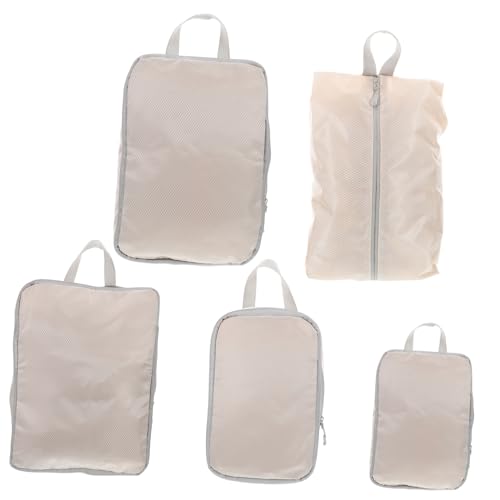 WRITWAA 5-teiliges Reise-kulturtaschen-Set Kompressions-packwürfel Gepäck-Organizer Für Damen Und Herren Elektronik Kosmetik Kleidung Schuhe von WRITWAA