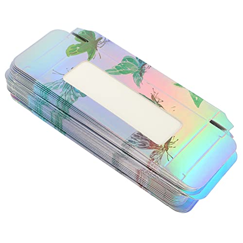 WRITWAA 50stücke Wimpernboxen Kleine Wimpern Organizer Verpackungsetuis Für Falsche Wimpern Boxen Mit Schmetterlingsmuster Für Wimpernverlängerungen von WRITWAA