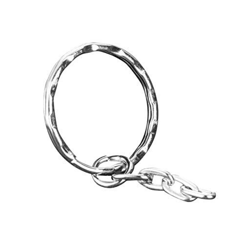 WRITWAA 50stücke Metallringe Schlüsselanhänger Mit Flachen Ketten Tragbare Schlüsselbund-lösung Aus Edelstahl Für -projekte Und Schlüsselorganisation WRITWAA 50stücke Metallringe Schlüsselanhänger Mit Flachen Ketten Tragbare Schlüsselbund-lösung Aus Edelstahl Für -projekte Und Schlüsselorganisation von WRITWAA