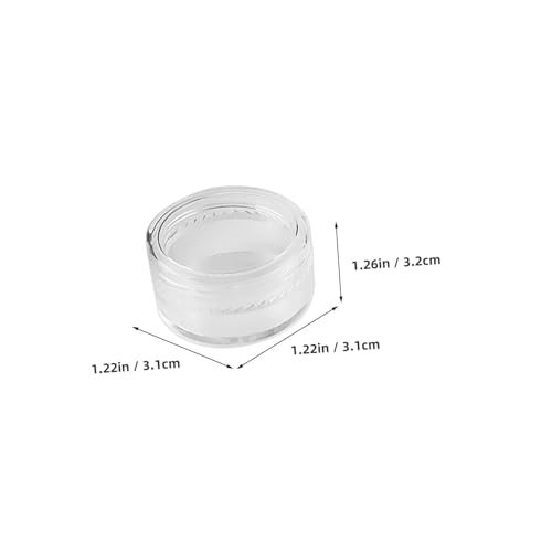 WRITWAA 50stücke Leere Kunststoff-topfgläser Runde Reiseflaschen Kosmetikbehälter Tragbare Dosen Für Pailletten Lidschatten Make-up Gesichtscreme von WRITWAA