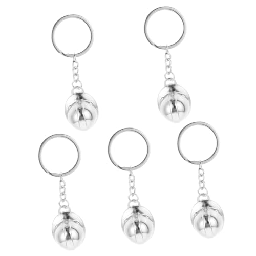 WRITWAA 5St Helm Schlüssel anhänger Silve zinkleimverband Sicherheitshut-Anhänger Hangbags Schlüsselanhänger Bauschlüsselhalter deko schlüsselkette Schlüsselanhänger-Ornament Zinklegierung von WRITWAA