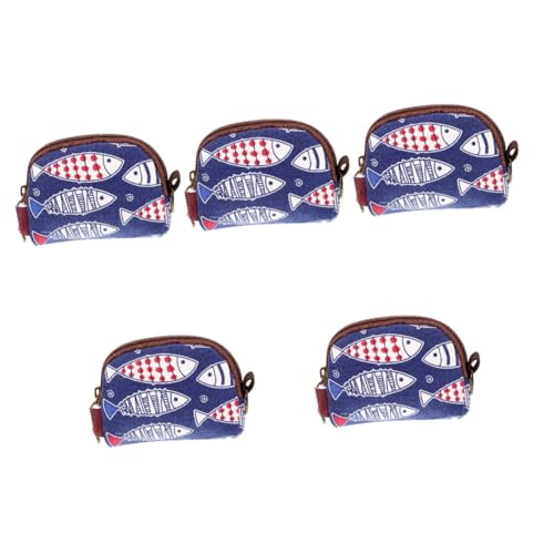 WRITWAA 5St Japanische Geldbörse Wechselgeldbörsen für Damen Geldbörse für Münzen aufbewahrungssack Storage Pockets Kosmetiktasche Make-up-Taschen Damen Geldbörse Portemonnaie Legierung von WRITWAA