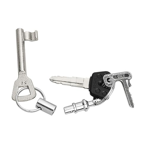 WRITWAA Dauerhafter Gebrauch Metall Doppel Schlüsselanhänger Separate Schnalle Schlüsselanhänger Für Mädchen Frauen Outdoor Schlüsselanhänger Hängende Verzierung von WRITWAA