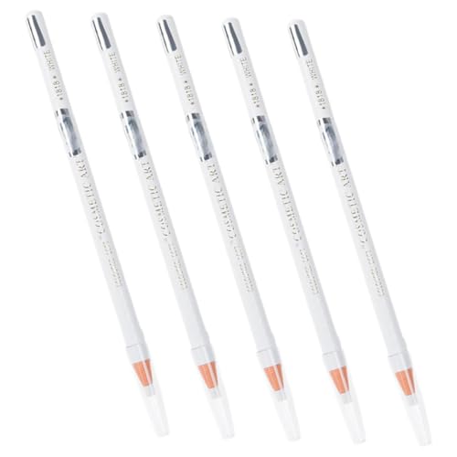 WRITWAA 5stücke Damen Augenbrauenstifte Weiß Make-up Augenbrauenstifte Für Frauen Einfach Anzuwenden Und Mühelos Eine Natürliche Augenbrauenform Zu Erzeugen von WRITWAA