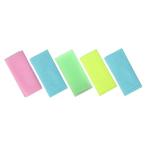 WRITWAA 5stücke Schäumendes Peeling-handtuch Langes Körperpeeling-werkzeug Aus Praktisch Für Heimgebrauch Rückenreinigungsstreifen Entfernt Abgestorbene Haut Und Unreinheiten von WRITWAA