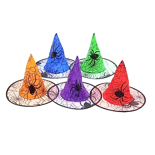 WRITWAA 5 Stücke Halloween Kostüm Set Rüschen Spinne Web Juckreiz Hut Prop Für Party Cosplay von WRITWAA