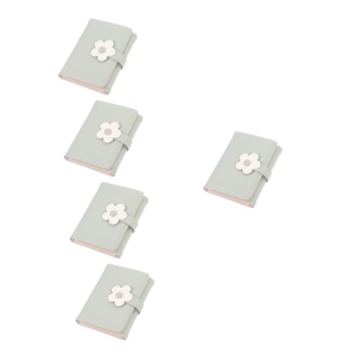 WRITWAA 5stücke Blumen Portemonnaie Für Damen Faltbares Pu-Leder Geldbörsen-Design Mehrere Kartenfächer Und Münzfach Stilvoll Und Praktisch Für Alltag Und Reisen von WRITWAA