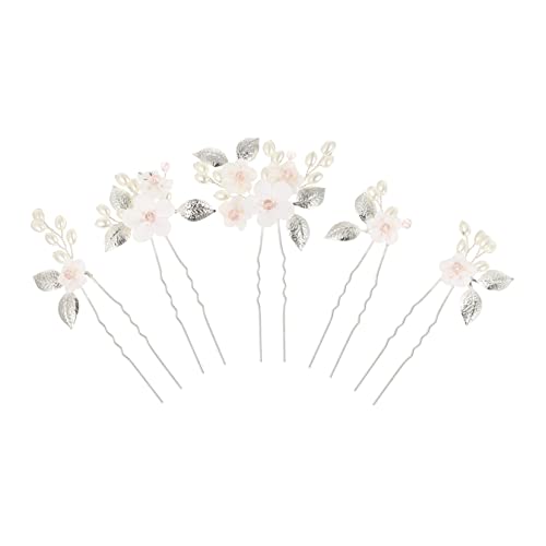 WRITWAA 5stücke Haarnadel Für Frauen Blumen Perlen Hochzeit Braut Haarschmuck Bräute Verlobung Party Accessoire von WRITWAA