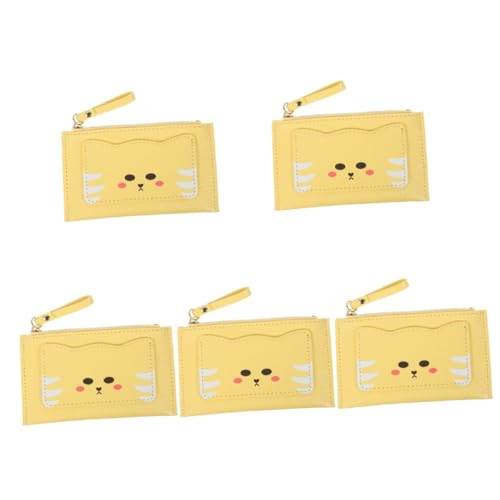 WRITWAA 5stücke Kartenetui Für Damen Aus Pu Praktisches Reißverschluss-münzportemonnaie Mit Mehreren Fächern Modisches Accessoire Für Unterwegs Für Party Und Alltag von WRITWAA