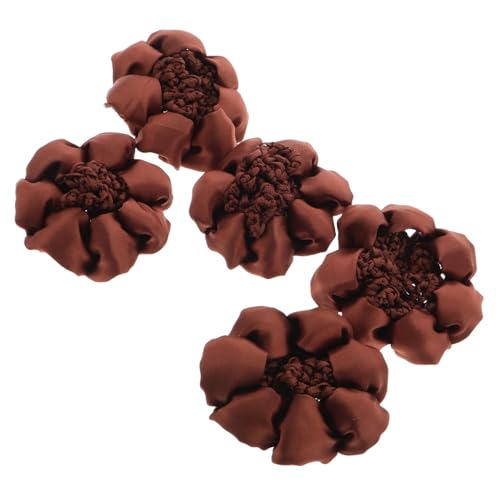 WRITWAA 5stücke Unsichtbares Haarnetz Braun Elastischer Haarknotenschutz Für Damen Eiskunstlauf-haarnetz Haarknoten-abdecknetz Haarstyling-zubehör von WRITWAA