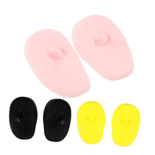 WRITWAA 6 Paar Ohrenschützer Zum Färben Von Haarfärbemitteln Für Ohrabdeckungen Salon Ohrkappen Männer Zum Haarefärben Ohr Silikon Ohrabdeckung Gehörschutz Haarfärbemittel von WRITWAA