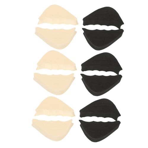 WRITWAA 6 Paare Verdicktes Pad in halber Größe groß Einsätze Pads Schuheinlagen Schutz fußkissen fussmattten shoe insole Schuhzehenstopfen für Männer Schuhspitzenfüller für Turnschuhe Eva von WRITWAA