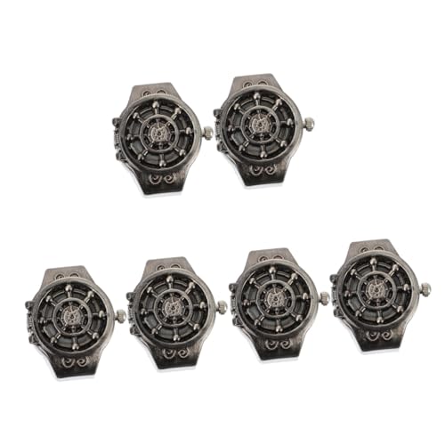 WRITWAA 6 STK Geisterkopf-ringuhr Sportuhren Für Herren Mini-Uhr Herrenuhren Herren Luxusuhren Reloj Deportivo para Hombre Galaxieuhr Sportdekor Herren Kleid Uhren Digitaluhr Zinklegierung von WRITWAA