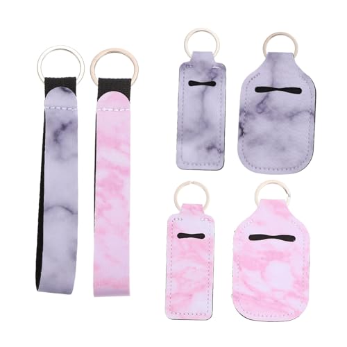 WRITWAA 6stücke Teiliges Praktischer Neopren-schlüsselanhänger Und Lippenstift-abdeckungen Im Marmor-Design Nützlich Für Reisen Und Kreative Outfits WRITWAA 6stücke Teiliges Praktischer Neopren-schlüsselanhänger Und Lippenstift-abdeckungen Im Marmor-Design Nützlich Für Reisen Und Kreative Outfits von WRITWAA