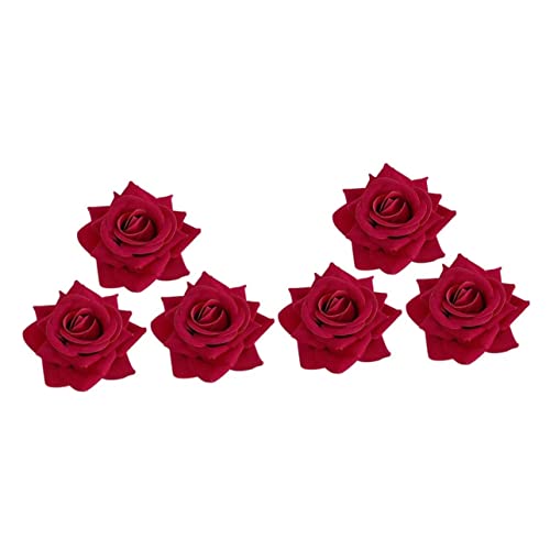 WRITWAA 6 Stck Samt Rosen Haarspangen Blumen Haarklammern Eleganter Haarschmuck für Damen Hochzeitsfest Alltag Geeignet von WRITWAA