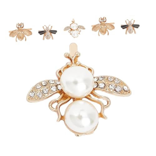 WRITWAA 6 Stück Abnehmbare Dekorative Clips für Damen Glitzernde Charms mit Strass und Perlen Stilvolle Schuhaccessoires für Partys und Anlässe von WRITWAA