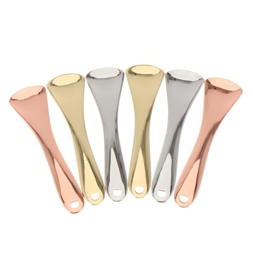 WRITWAA 6 Stück Augencreme Massage Löffel Makeup Werkzeug für Lotionen Feuchtigkeitscremes Augenpflege zum und Auftragen Zufällige Farbe von WRITWAA