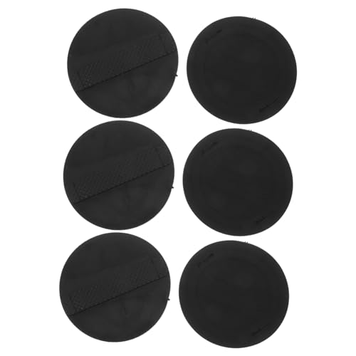 WRITWAA 6 Stück Badetuch Erwachsene Schrubben Duschpeeling Peeling-körperpeeling Runden Mit Reiniger Wäscher Duschschrubber Duschen Peeling Scrubbers Black Stoff von WRITWAA
