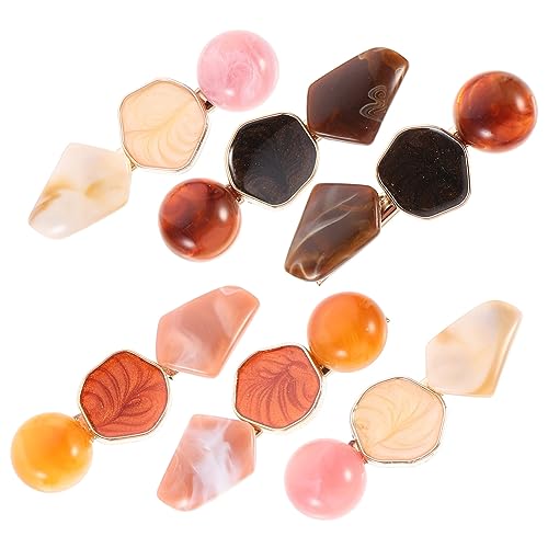 WRITWAA 6 Stück Entenschnabel-haar-accessoires Schnapphaarspangen Für Damen Groß Trendy Haarschmuck Haarklammern Haarspangen Für Mädchen Barrettes Dekorative Haarspangen Acryl von WRITWAA