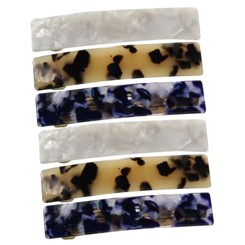WRITWAA 6 Stück Haarnadel lockig große Haarspangen klein Haarspange aus Acetat Styling Clips haarschmuck Metallhaarklammern Haarspangen für Damen braut haarspangen Essigsäure. Metall von WRITWAA