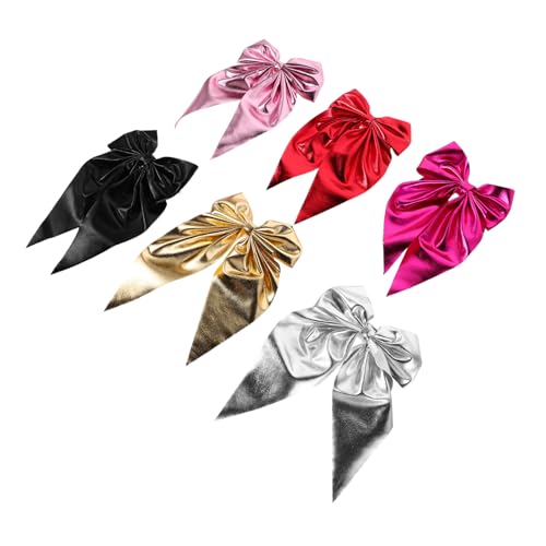 WRITWAA 6 Stück Haarschmuck Bogen Haarnadeln Frauen Haarbögen Mädchen Barrettes Haarstyling-Haarspangen Haarspange für die Braut Haarspangen für Frauen Haarspulen Barrettes Polyester von WRITWAA
