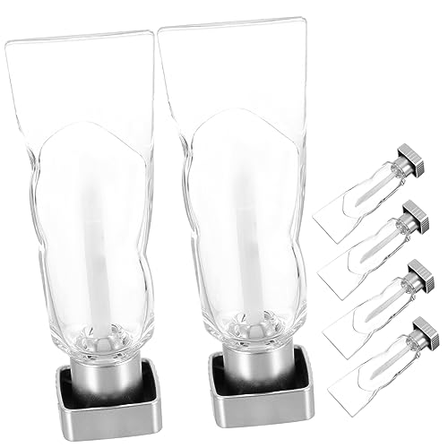 WRITWAA 6 Stück Mini-Lipgloss-tuben Multipack Leere Rohre Lipgloss Für Lippenplatten Minibehälter -probenbehälter Flasche Für Frauen -behälter Nachfüllbar Plastik von WRITWAA