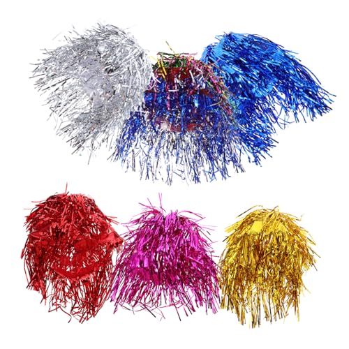 WRITWAA 6 Stück Regenfäden Glänzende Tinsel Perücken Bunte Metallic Partyperücken für Frauen Männer Leicht zu Pflegende Weiche Cosplay Accessoires für Festival Kostüm Foto Requisiten WRITWAA 6 Stück Regenfäden Glänzende Tinsel Perücken Bunte Metallic Partyperücken für Frauen Männer Leicht zu Pflegende Weiche Cosplay Accessoires für Festival Kostüm Foto Requisiten von WRITWAA