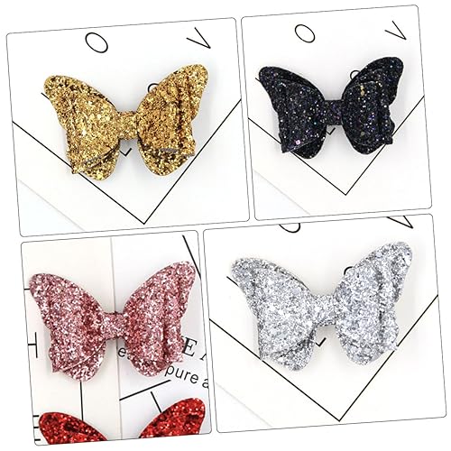 WRITWAA 6stücke Pailletten Haar Bögen Clip Haarnadel Haarspangen Kopfschmuck Haar Zubehör Für Mädchen Erwachsene Junge Mädchen Anlässe Outfits Kleidung Schuhe Hüte Handtaschen von WRITWAA