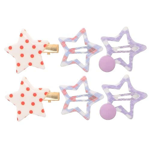 WRITWAA 6 Stück Stern Haarnadeln Für Mädchen Stern Haarspangen Haarspangen Für Frauen Glitzer Styling Haarspangen Für Mädchen Frau Funkelnd Geformte Kleine Haarspangen Schnapp von WRITWAA