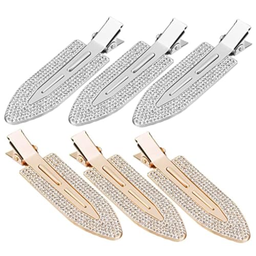 WRITWAA 6 Stück Strass Haarspangen für Damen Dellenfrei Kristallbesetzte Haarclips Haarschmuck für Make Up und Styling Elegantes Design für Frauen von WRITWAA