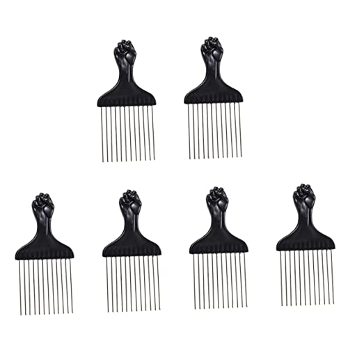 WRITWAA 6 Stück Teiliges Afro Kämme aus Stahl Locken Styling für Männer für Afro und Dreadlocks Komfortable Anwendung Kopfhautverletzungen zum Twisting und Frisieren von Lockigem Haar von WRITWAA