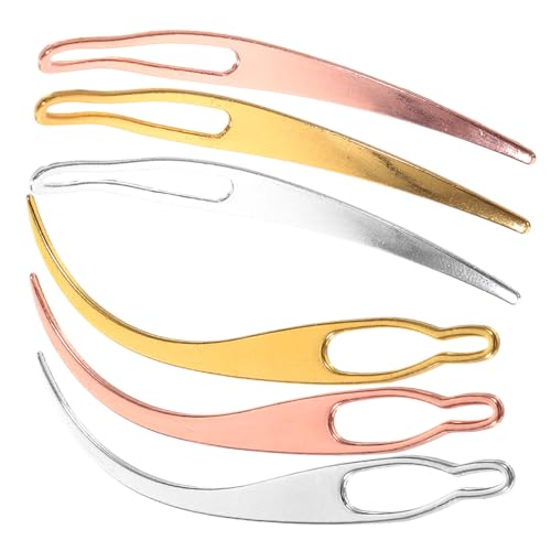 WRITWAA 6 Stück Teiliges Dreadlock Häkelnadel Gewölbte und Gebogene Werkzeuge zum Flechten Reparieren und Straffen von Dreadlocks Glatte Oberfläche Schützt Haar für Präzises Styling und von WRITWAA