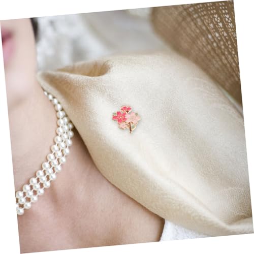 WRITWAA 6 Stück Teiliges Kirschblüten Broschen Metalllegierung Langlebige Farbbeständige Anstecknadeln mit Süßem Blumenmotiv Frühlingsaccessoires für Kleidung Hüte und Taschen von WRITWAA
