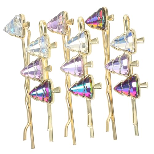 WRITWAA 6 Stück Teiliges Set Weihnachts Haarnadeln mit Weihnachtsbaum Design Bunte Haarklammern für Frauen und Mädchen Dekorative Bobby Pins für Dünnes Kurzes und Langes Haar bei von WRITWAA