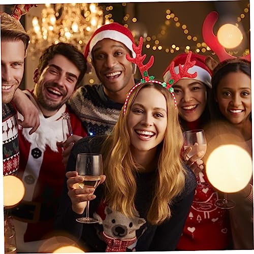 WRITWAA 6 Stück Teiliges Weihnachts Haarreifen mit Kreativen Cartoon Motiven Handgefertigt Geeignet für Erwachsene Modischer Kopfschmuck für Festliche Xmas Feiern und Kostümpartys von WRITWAA