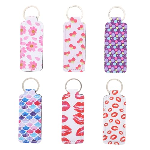 WRITWAA Lippenstifthalter Schlüsseletui Praktische Lippenstift-tragehülle Lippenschutz Schlüsselanhänger-Accessoire Stylisch von WRITWAA