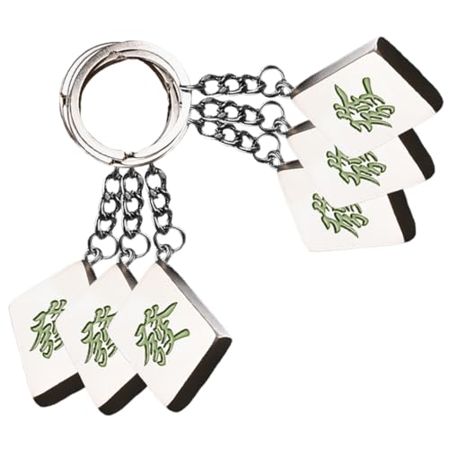 WRITWAA 6stücke Mahjong-schlüsselanhänger Aus Autoschlüssel-verzierung Schlüsselanhänger-zubehör Passt Als Taschendekoration Schlüsselschmuck Für Frauen WRITWAA 6stücke Mahjong-schlüsselanhänger Aus Autoschlüssel-verzierung Schlüsselanhänger-zubehör Passt Als Taschendekoration Schlüsselschmuck Für Frauen von WRITWAA